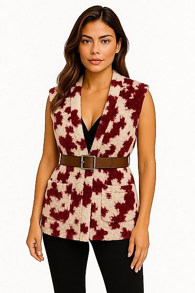 Worldclassca Fellimitatweste Worldclassca Teddy Weste Warm Kuschelig Lang m günstig online kaufen