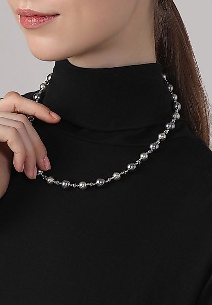 MISH Perlenkette Valeria, Graue Perlen, sicherer Verschluss günstig online kaufen