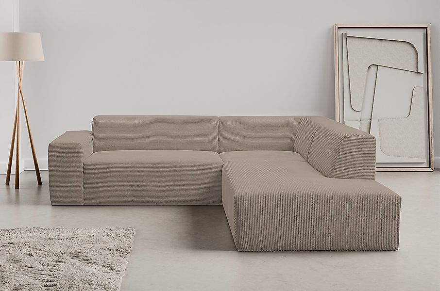 WERK2 Ecksofa "Zeus-M, tolles Sofa mit schönen Details, L-Form", Curvy Tren günstig online kaufen