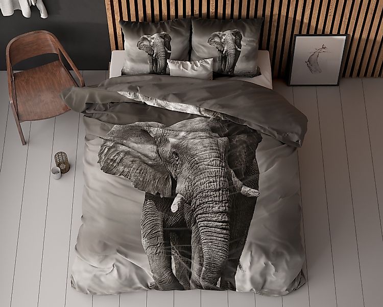 Sitheim-Europe Bettwäsche Bettwäsche-Set Eleganter Elefant, 2 günstig online kaufen