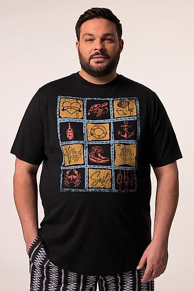Men Plus T-Shirt Men+ T-Shirt Halbarm Print bis 8 XL günstig online kaufen