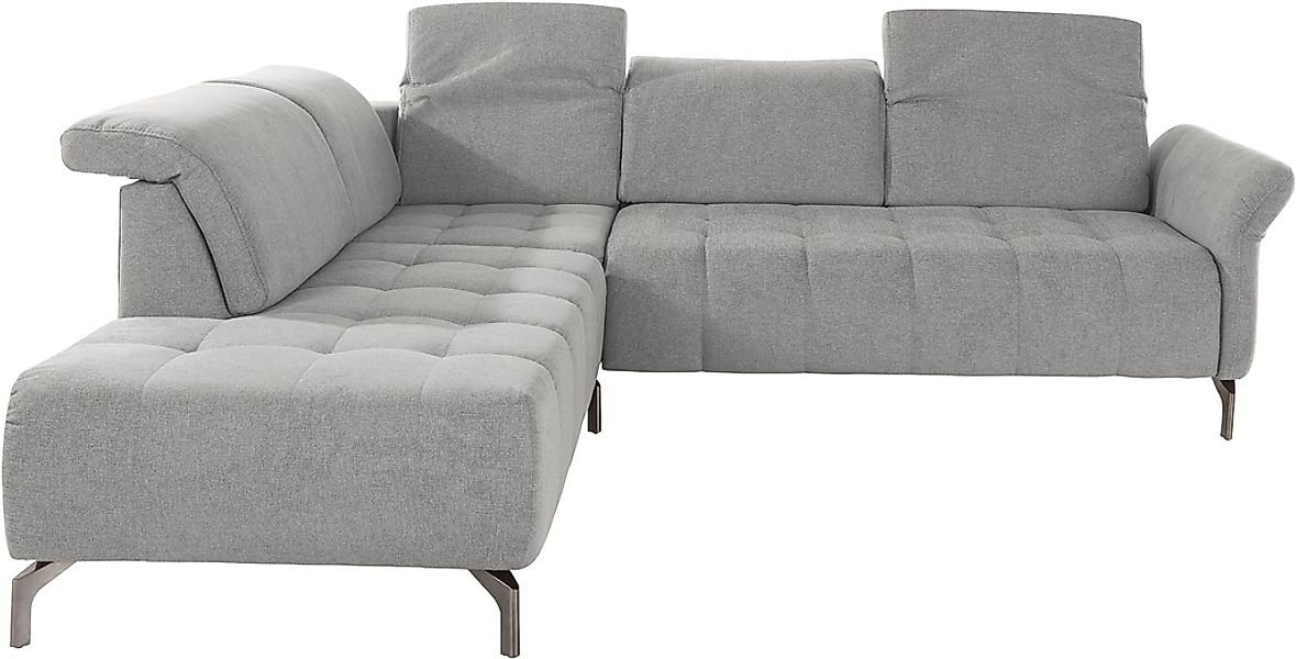 INOSIGN Ecksofa »Fresh L-Form«, Federkern, wahlweise Kopfteilverstellung un günstig online kaufen
