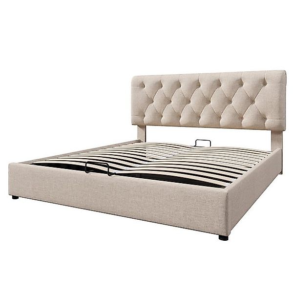 Gotagee Polsterbett Doppelbett 160x200cm Mit Matratze Stauraumbett Jugendbe günstig online kaufen