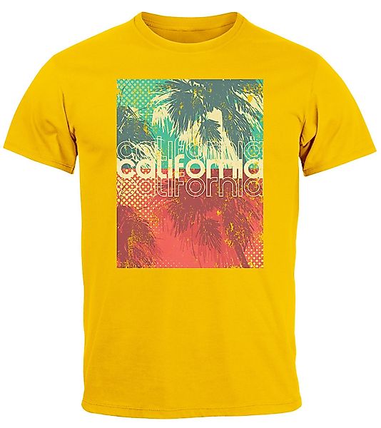 Neverless Print-Shirt Herren T-Shirt Top California günstig online kaufen