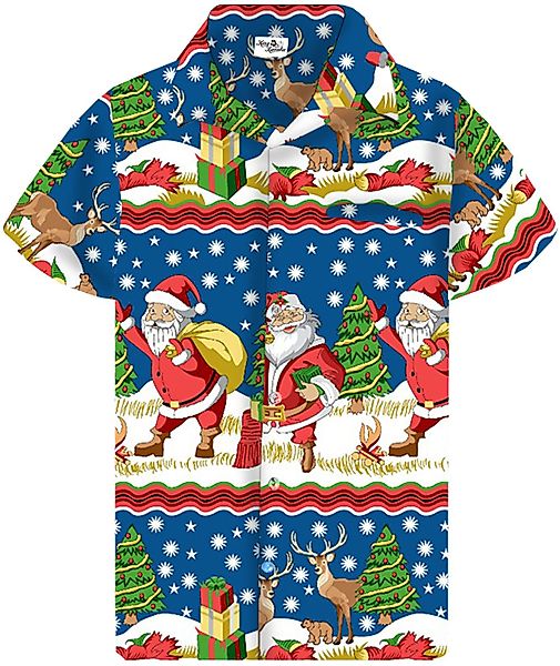King Kameha Hawaiihemd Christmas Border Print günstig online kaufen