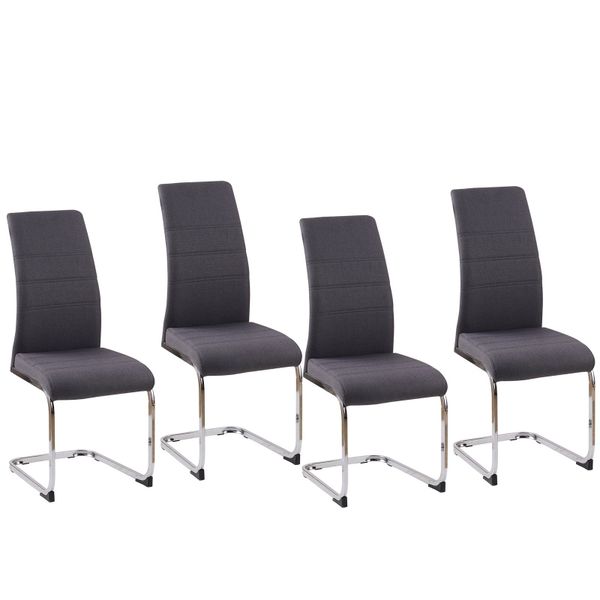 HTI-Living Freischwinger Schwingstuhl SallyC Grau (Set, günstig online kaufen