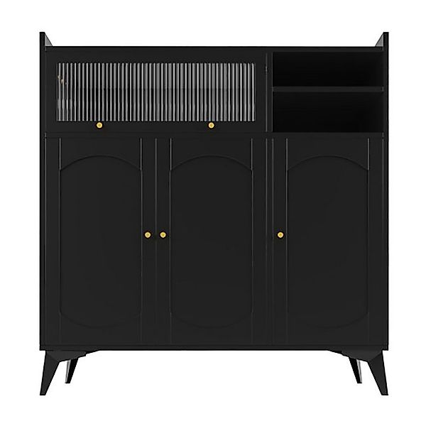 Veepeak Küchenbuffet Esszimmerschrank (120 x 39,8 x 118,5 cm) mit extra gro günstig online kaufen