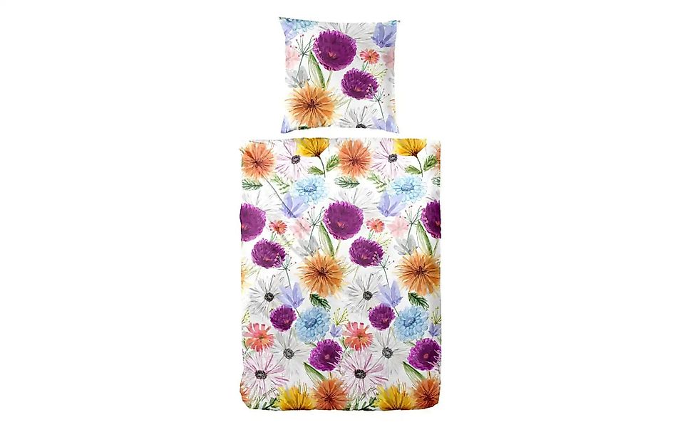 Primera Bettwäsche "Mako-Satin-Bettwäsche Summer Time" 2 Stk. tlg. mit bunt günstig online kaufen