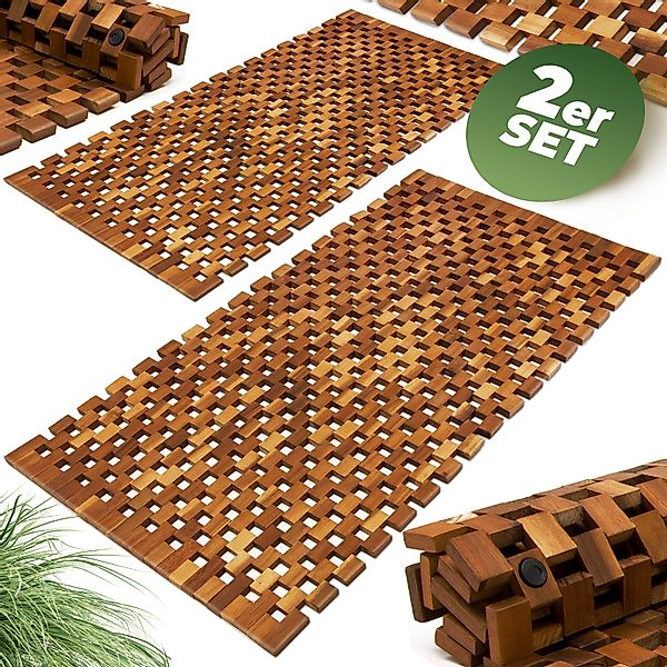 Deuba Badematte, Höhe 1 mm, Akazienholz, günstig online kaufen