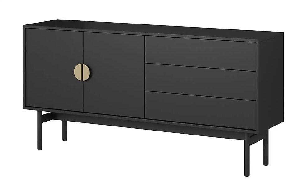 Sideboard  Stoon ¦ schwarz ¦ Maße (cm): B: 154 H: 76,1 Kommoden & Sideboard günstig online kaufen