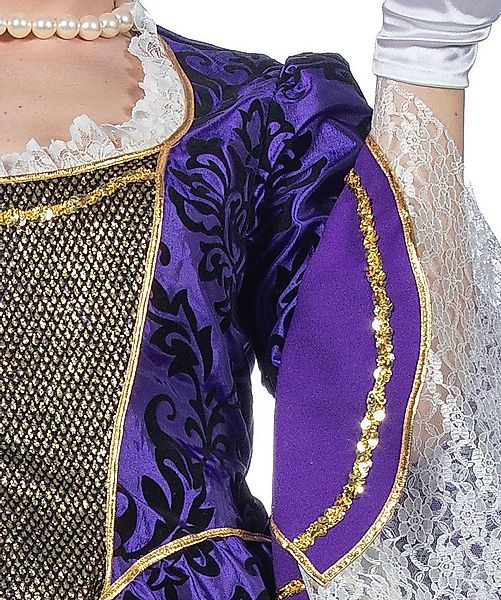 Karneval-Klamotten Kostüm Plus Size Rokoko Damen Barock Venedig lila luxus, günstig online kaufen