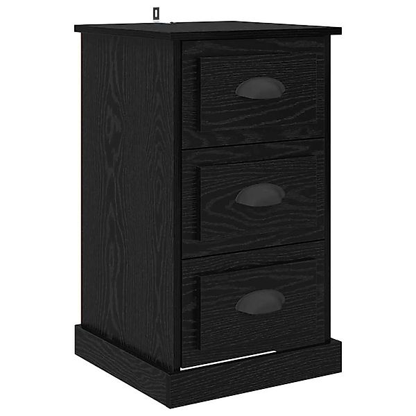 vidaXL Nachttisch Schwarz Eichen-Optik 39 x 39 x 67,5 cm Holzwerkstoff 8813 günstig online kaufen