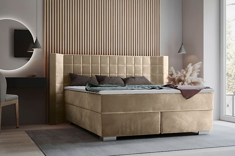 Home affaire "Piazza" mit Steppung und Kopfteil mit seitlichen Flügeln günstig online kaufen