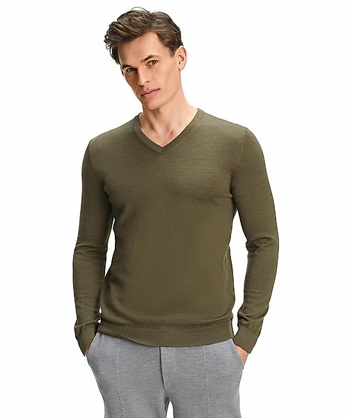 FALKE Herren Pullover V-Ausschnitt, XL, Grün, Uni, Wolle, 60911-735805 günstig online kaufen