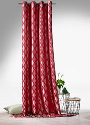 Weckbrodt Vorhang "Raute" Ösen 1 Stk. tlg. Jacquard, strukturiert, blickdic günstig online kaufen