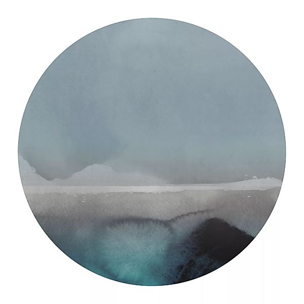 Moooi Carpets - Horizon Lake Teppich - grau, blau, weiß/Ø350cm günstig online kaufen