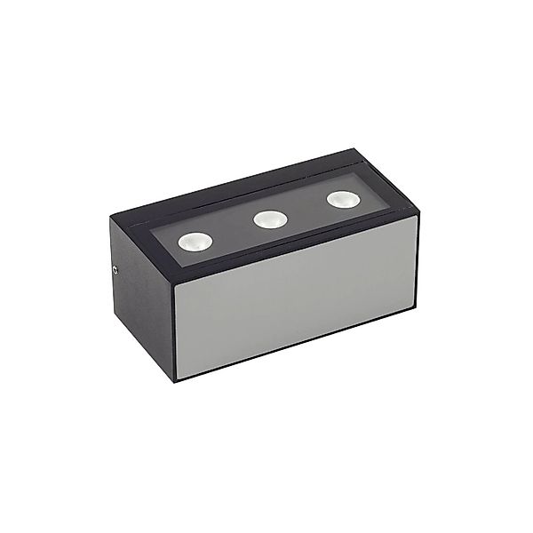 Lucande LED Wandleuchte Außen Selim 10025938 Modern in Schwarz aus Aluminiu günstig online kaufen