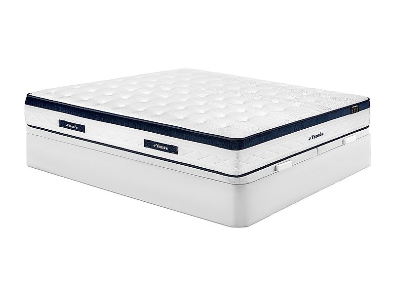 Set 180 x 200 cm - Bettkasten weiß - Taschenfederkernmatratze 5 Zonen - Küh günstig online kaufen