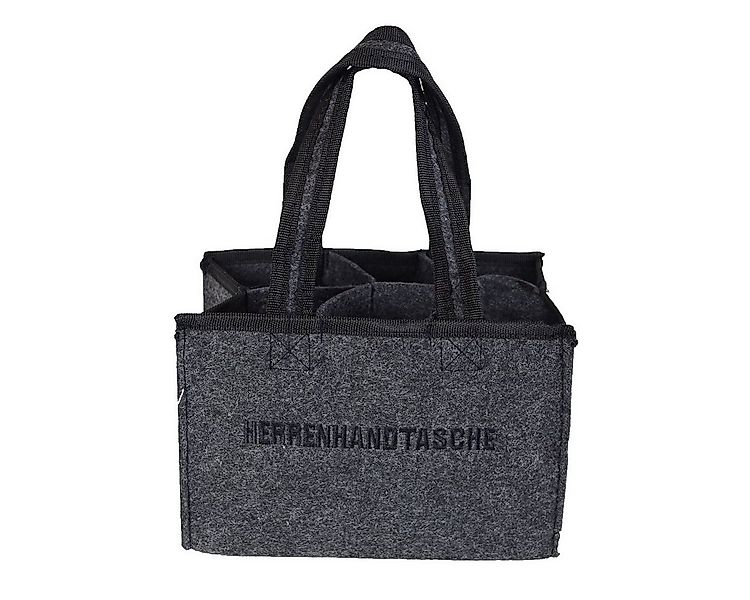Marabellas Shop Tragetasche Flaschenträger Filz anthrazit 6 Fächer Herren H günstig online kaufen