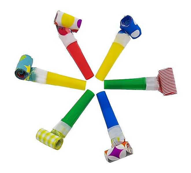 PAPSTAR Spielzeug-Musikinstrument 6 Partytröten bunt Partyrüssel, (Set, 6 t günstig online kaufen