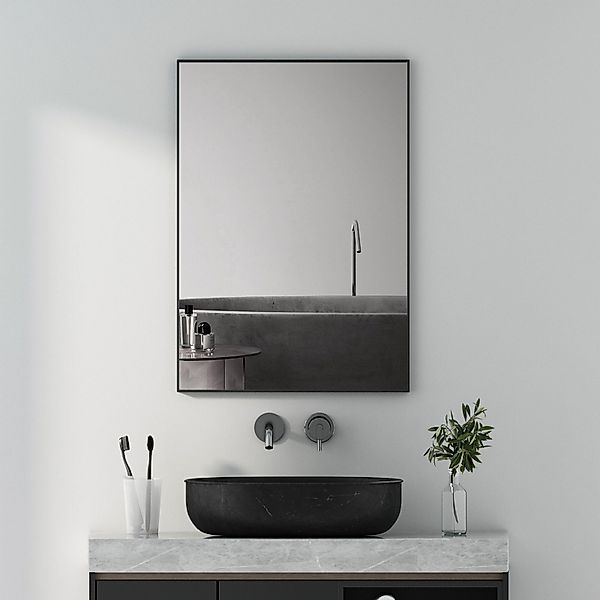 Boromal Wandspiegel Spiegel Schwarz Bad Wand günstig online kaufen