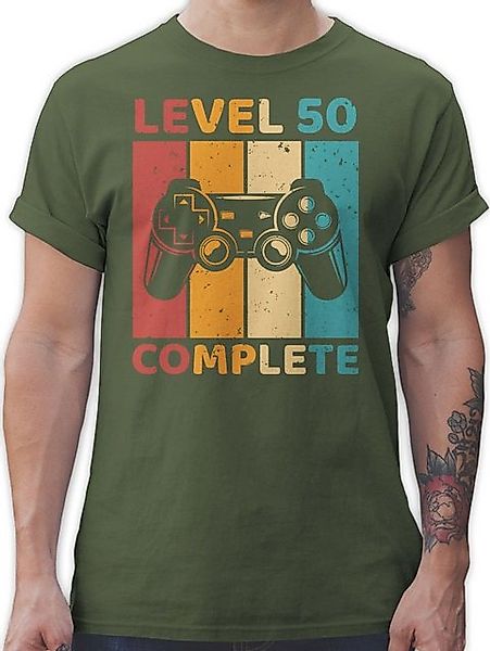 Shirtracer T-Shirt Level 50 Complete - Fünfzig Freigeschalten Unlocked Comp günstig online kaufen