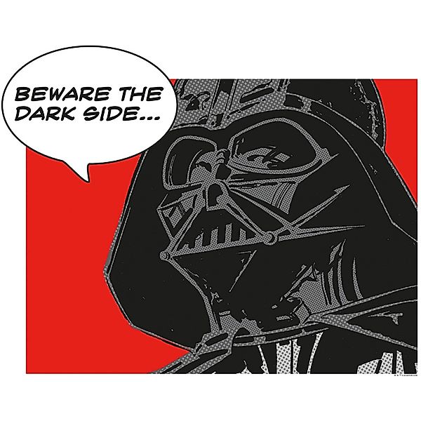 Komar Bild "Star Wars Classic Comic Quote Vader", Star Wars, (1 St.), Wandb günstig online kaufen