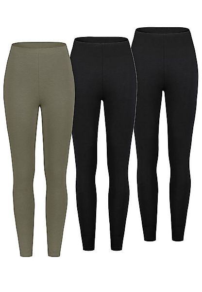 SUBLEVEL Leggings 3er-Pack hoher Bund elastisch (3-tlg) 3x Pack Leggings günstig online kaufen