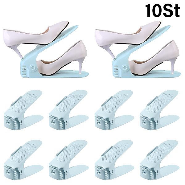 ZEUOPQ Schuhregal Einstellbare Schuhregale PP Doppellagig günstig online kaufen