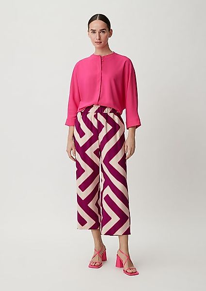Comma Stoffhose Loose: Hose mit Allover-Print günstig online kaufen