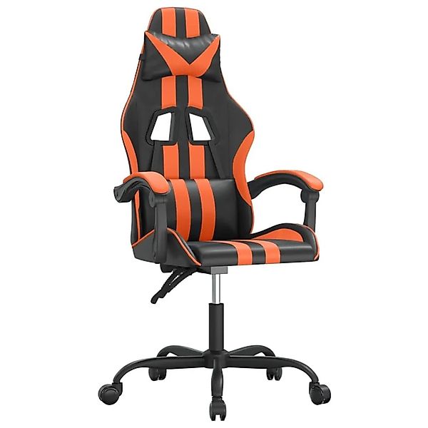 vidaXL Gaming-Stuhl Drehbar Schwarz und Orange Kunstleder 349525 günstig online kaufen
