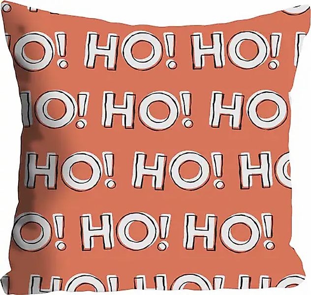 queence Dekokissen »HO! HO! HO!«, Kissenhülle,Ho Ho Ho,Weihnachten,Festlich günstig online kaufen