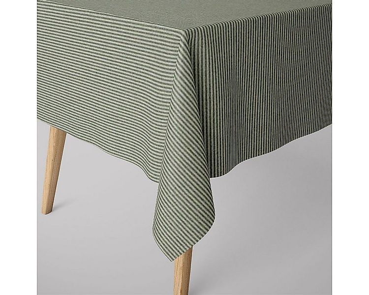 SCHÖNER LEBEN. Tischdecke Tischdecke Dobby Streifen grün beige div. Größen günstig online kaufen