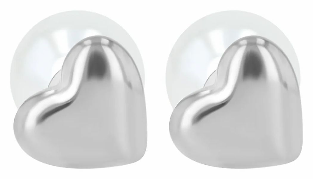 Adelia´s Paar Ohrhänger "Damen Ohrringe – Ohrstecker Herz aus Edelstahl mit günstig online kaufen