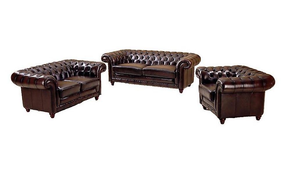 Salottini Chesterfield-Sofa SOFORT LIEFERBAR Chesterfield Glasgow Sofagarni günstig online kaufen