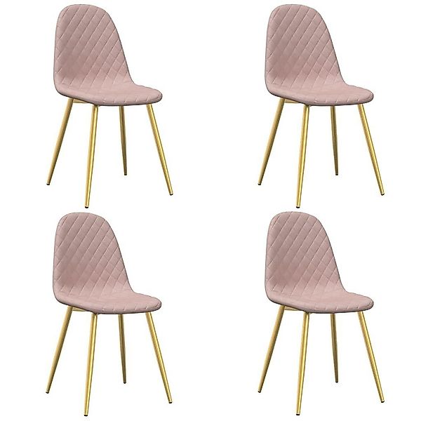 vidaXL Esszimmerstuhl Esszimmerstühle 4 Stk. Rosa günstig online kaufen