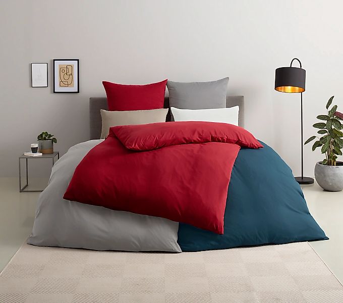 OTTO home Bettwäsche "Desner" 3 tlg. Premium Qualität, 100 % Polyester, seh günstig online kaufen