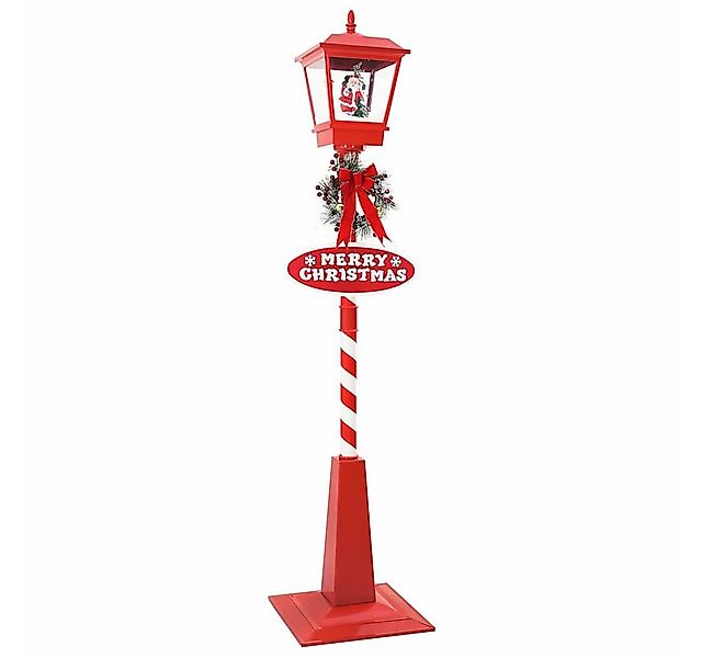 vidaXL Weihnachtsszene Weihnachtsstraßenlampe mit Laterne Rot 40,5x40,5x180 günstig online kaufen