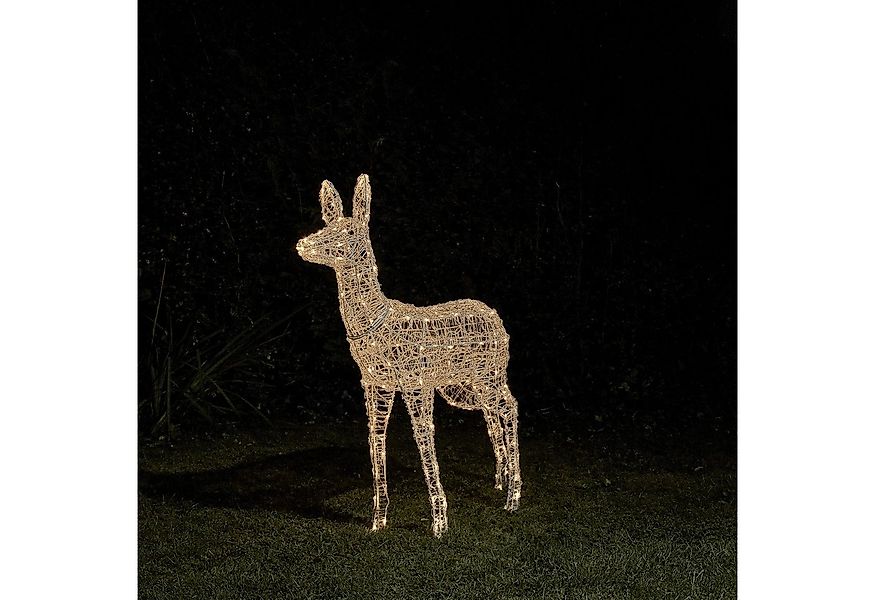 Lights4fun LED Dekofigur LED-Rentier Hirschkuh L Swinsty, LED fest integrie günstig online kaufen