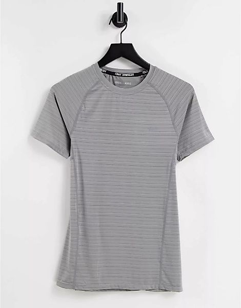 ASOS 4505 – Muskel-Trainingsshirt in Grau mit Space-Dye-Färbung günstig online kaufen