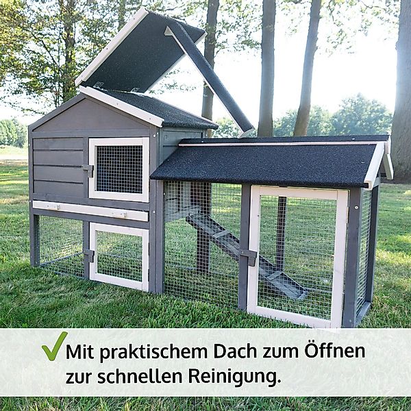 Zooprinz Kleintierstall Dream Grey mit Auslauf günstig online kaufen
