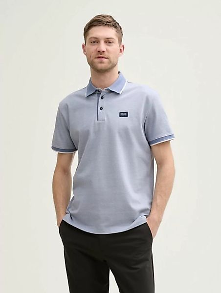 TOM TAILOR Poloshirt Piqué Poloshirt mit Logo-Label günstig online kaufen