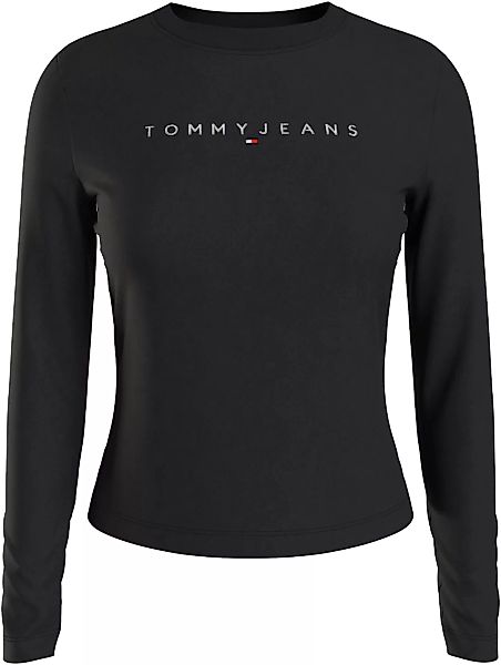 Tommy Jeans Langarmshirt "Slim Linear Shirt Longsleeve", mit Logostickerei günstig online kaufen