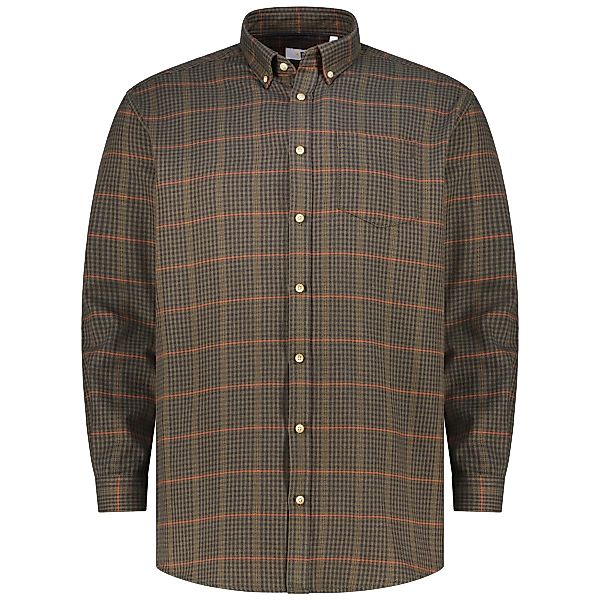 Pfundskerl Freizeithemd mit Wolle Farbe orange Größe: 7XL günstig online kaufen