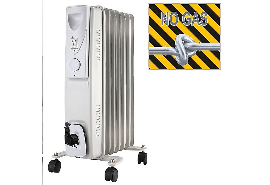 Home4Living Ölradiator Elektroheizung 1500 W mit 3 Heizstufen günstig online kaufen
