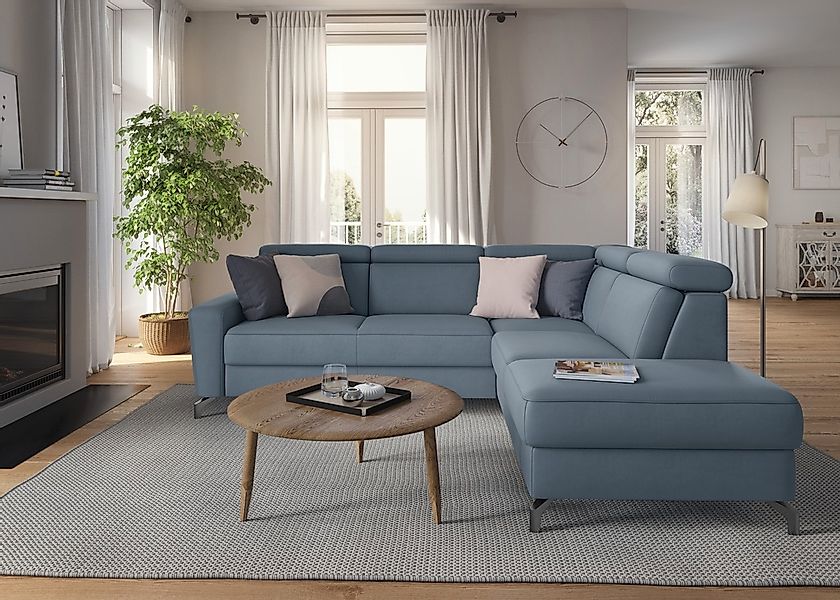 sit&more Ecksofa "Scarlett L-Form", inklusive Kopfteilverstellung, wahlweis günstig online kaufen
