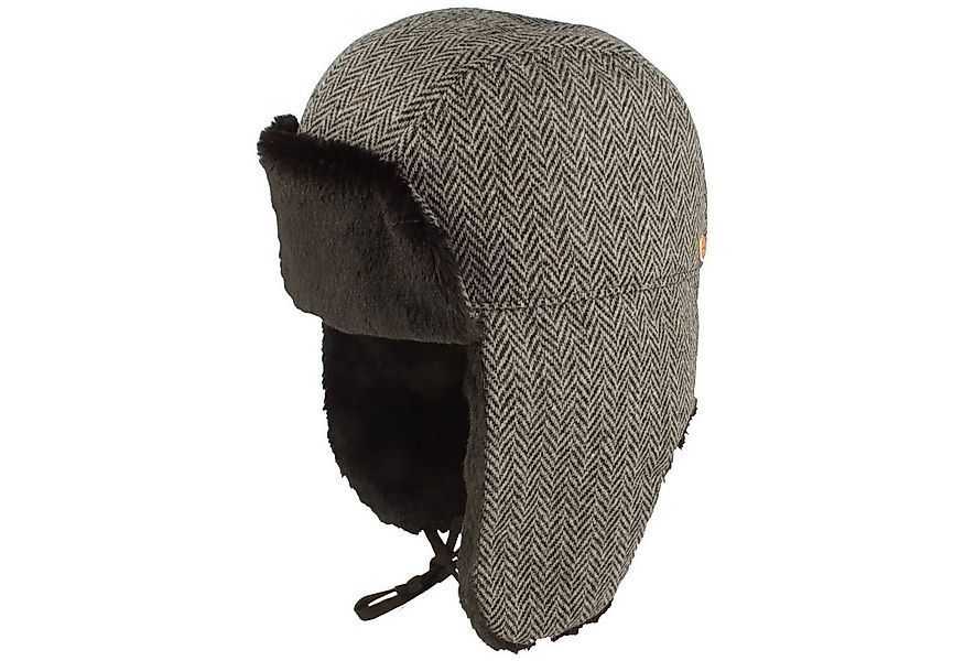 Mayser Schirmmütze Fliegermütze aus Wolle mit Ohrenklappen & Kunstfell günstig online kaufen