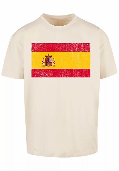 F4NT4STIC T-Shirt "Spain Spanien Flagge distressed", Print günstig online kaufen