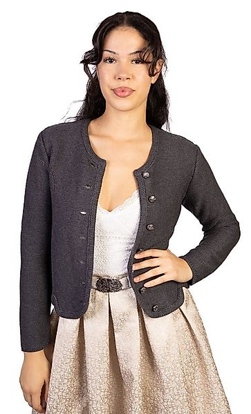 Trachtl Trachtenjacke Trachtl Jacke - Strickjacke 38 Anthrazit günstig online kaufen