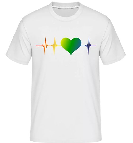 LGBTQ Herzschlag · Shirtinator Männer T-Shirt günstig online kaufen